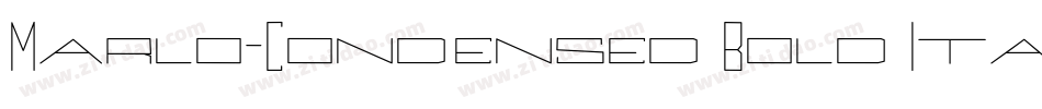 Marlo-Condensed Bold Italic字体转换